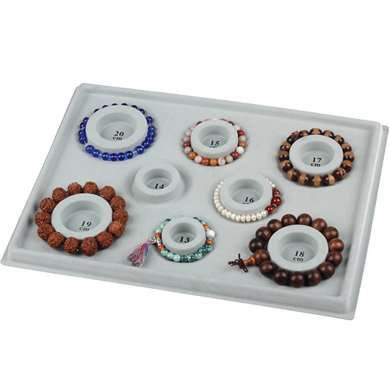 Flocked Bead Board For Bracelet Necklace Tray Beading Measuring Tools Crafts For Jewelry Making DIY