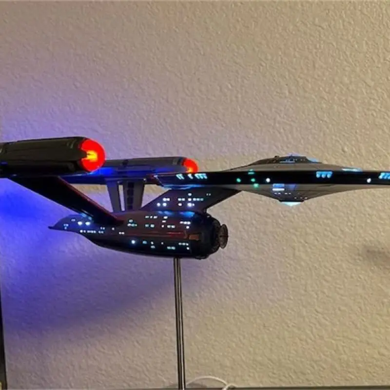 Metal Aircraft Replica Aircraft Star Treks Enterprise 1:1000 Model Assemble Starship Handicraft Ornament Collectible Toy Gift