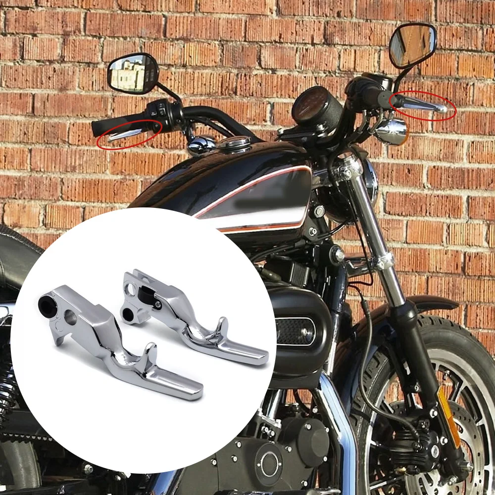 

2pcs For Harley Davidson XL Sportster 883 AND 1200 1996-2003 Softail 1996-2012 Shorty Brake Clutch Hand Levers Left and Right