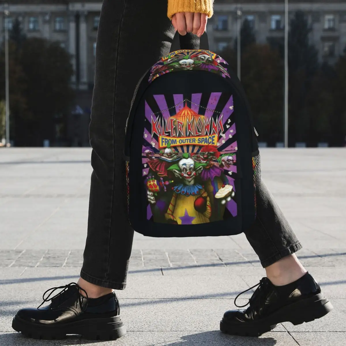Killer Klowns From Outer Space Backpack Student BookBag Children School Bag Laptop Shoulder Bags for Men Women