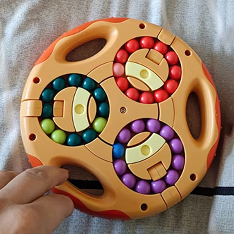 어려운 두뇌 게임 3in1 매직 빈 회전 퍼즐 불안 ADHD 스트레스 해소 장난감 선물 청소년 소년 소녀 성인용