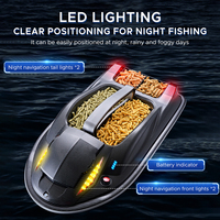 Large Outdoor 3 Hopper High Speed RC Fishing Boat 500M 7KG Load Voice Broadcast Smart Route Correction Remote Control Bait Boat