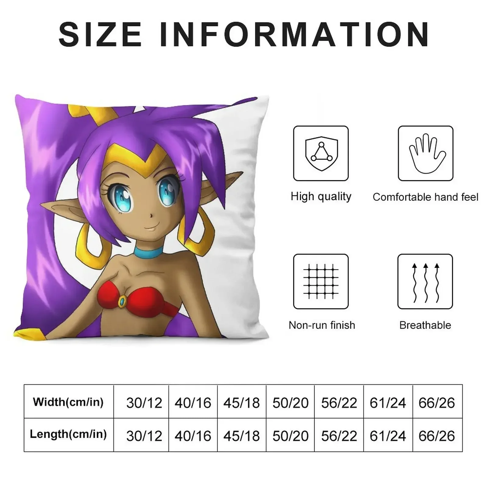 Shantae Throw Pillow Sofa Cushion Room decorating items pillow