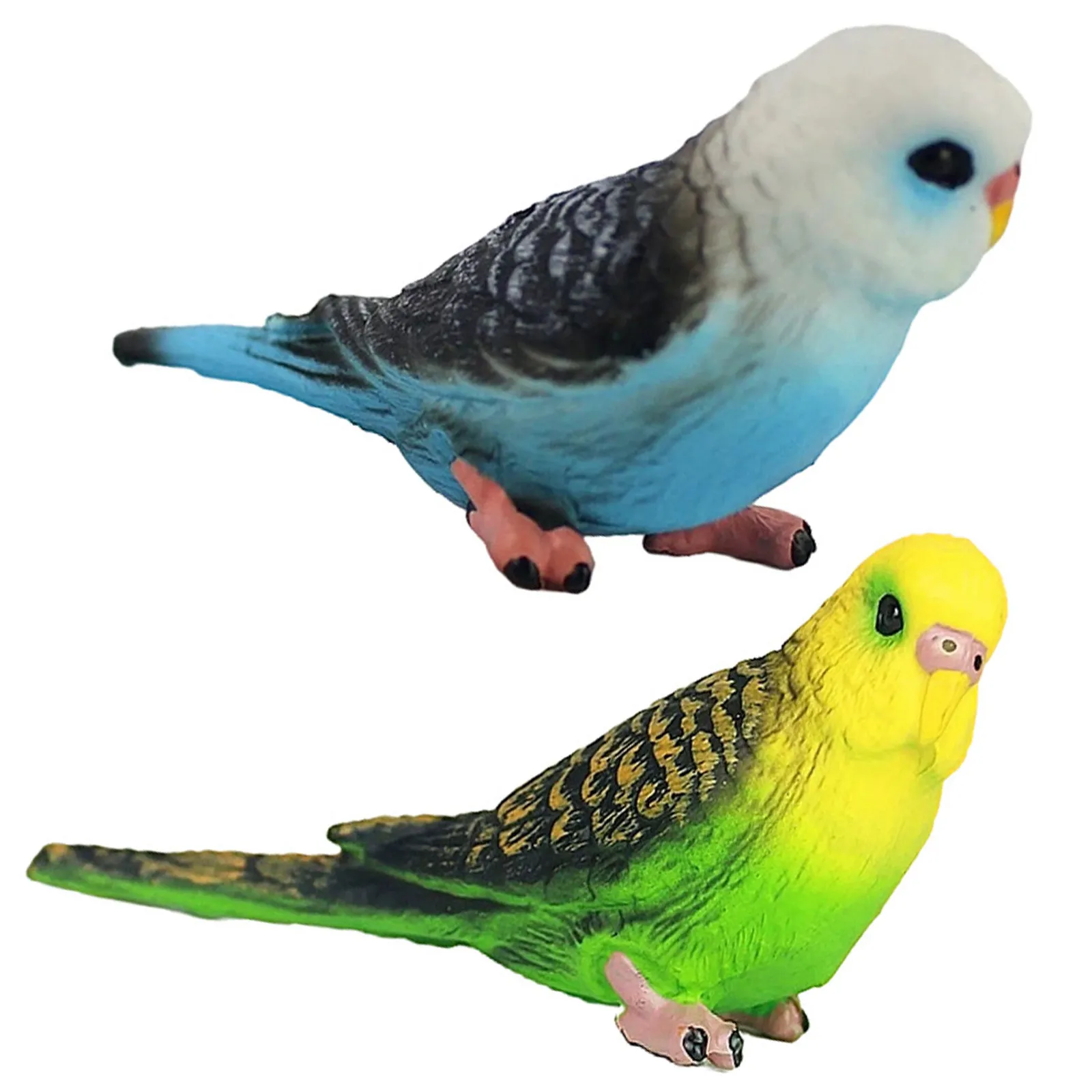 

2Pcs Fake Birds Lifelike Simulation Bird Ornaments Colorful Decorative Props for Garden Tree Home Christmas Decoration