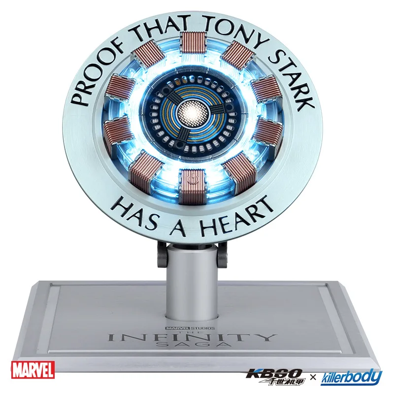 

Killerbody Iron Man Figure Arc Reactor Magnetic Wireless Charger Auto Induction Lift Charging Stand For Smartphone Desktop Decor