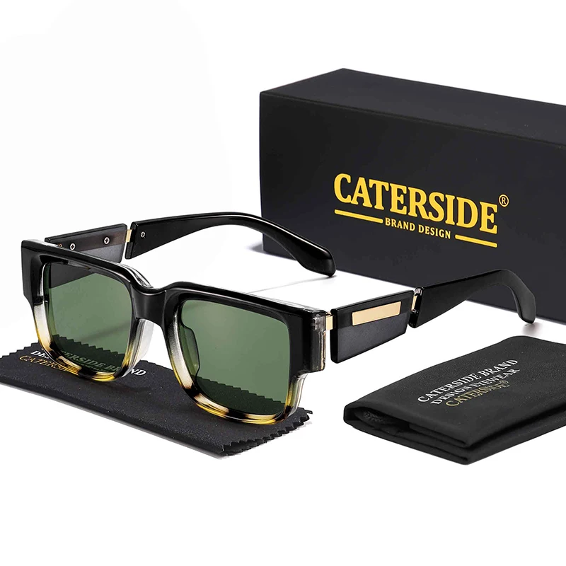 

Мужские солнцезащитные очки CATERSIDE Fashion Square, уникальный дизайн, летние очки для отдыха на пляже, идеальный выбор для подарков