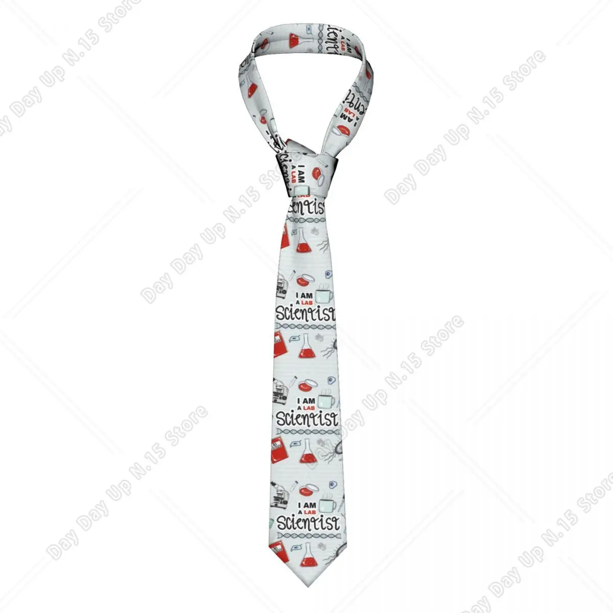 Custom I Am A Scientist Necktie Mens Silk Science Physics Chemistry Biology Neck Ties for Party