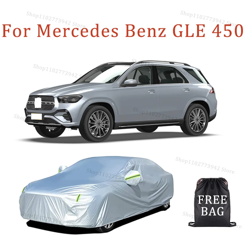

For Mercedes Benz GLE 450 Car Cover Full Covers with Reflective Strip Dustproof UV Scratch-Resistant Sunscreen Protective cover