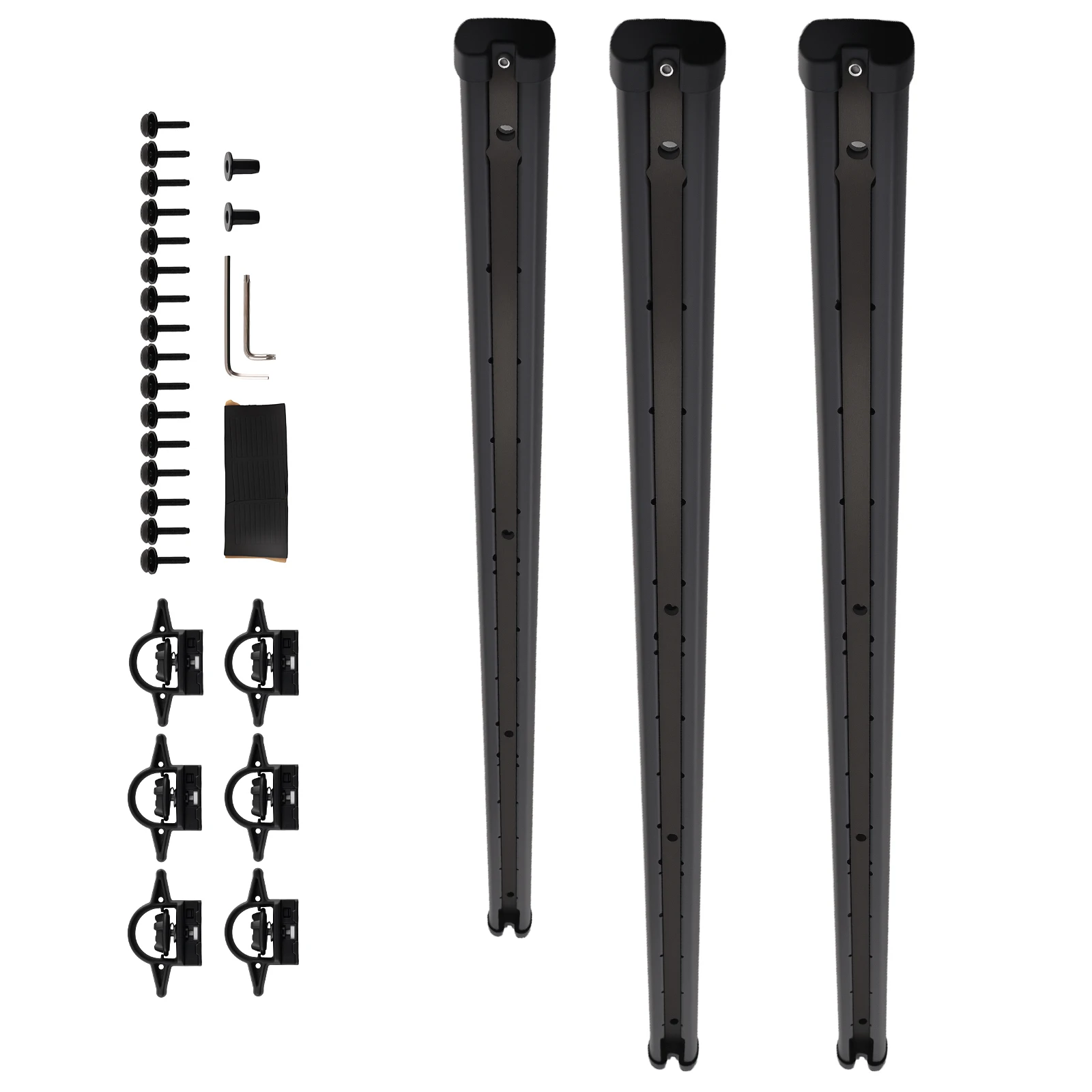 

Trail Rail System Tie Down Rails fit for Jeep Gladiator 2020-23 82215956 Black