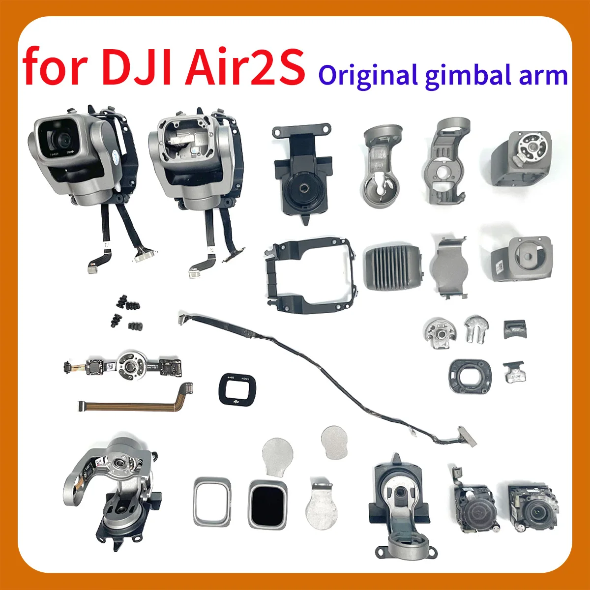 

Original AIR 2S Drone Gimbal Camera Spare Parts, Yaw Motor, Lens, Cable, Signal Cable, Cover, Shock Absorber, For DJI Air2s