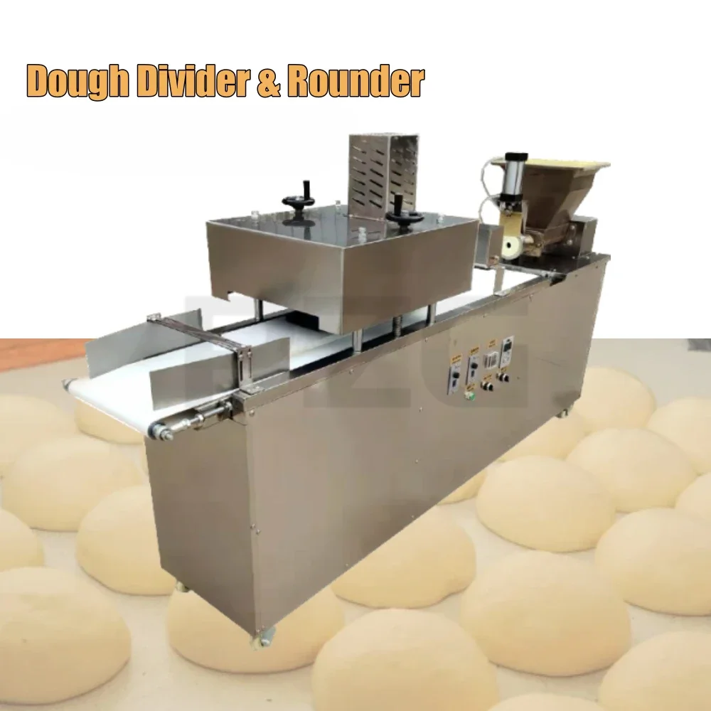 Electric Model Burger Bread Dough Cutter Rounding Moulder Automatic Dough Divider Rounder Machine For Commercial Bakery