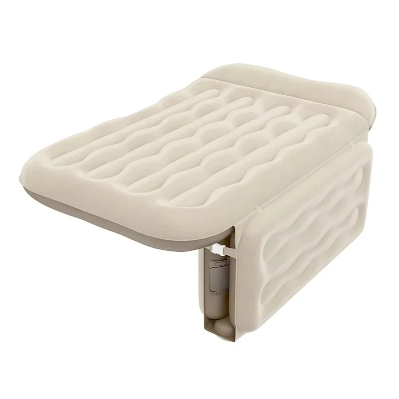 2025 new three-fold car bed polyvinyl chloride surface electric inner pump self-inflating sofa bed inflatable camping mattress