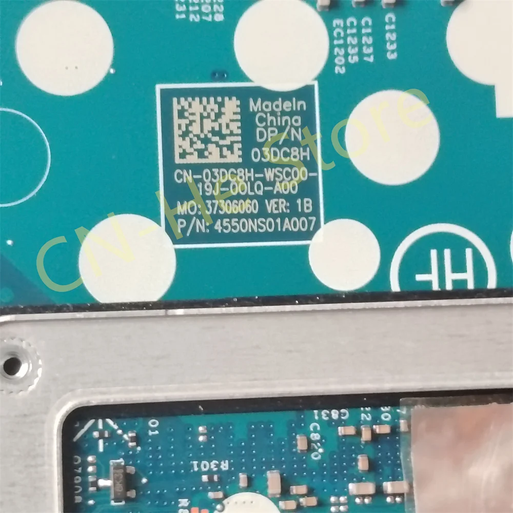 CN-03DC8H 3DC8H 203005-1 For Dell Precision 3561 Latitude 5521 i7-11800H RTX A2000 Laptop Motherboard DDR4