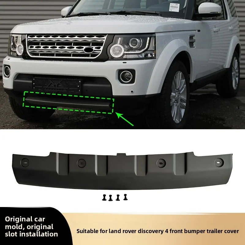 

Front Bumper For Land Rover Discovery 4 2010 - 2016 (l319) Tow Cover Black Silver Gray Lr051329 Lr084190