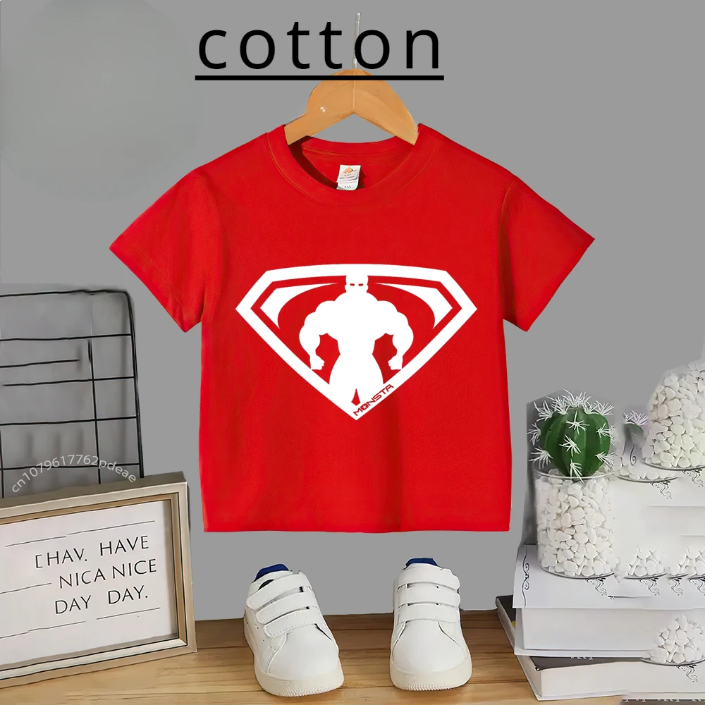 Children's Summer 100% Cotton T-shirt Baby Toddler Crewneck Pullover Top Teen Comfort Blazer Boy Girl Kid T-shirt Top