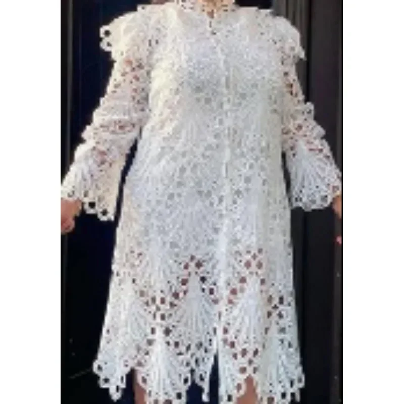 حجم كبير فساتين الحفلات الأفريقية للنساء 1 قطعة مجموعة بلوزات وتنانير الدعاوى أنيقة تركيا فساتين الزفاف أنقرة الدانتيل وتتسابق رداء