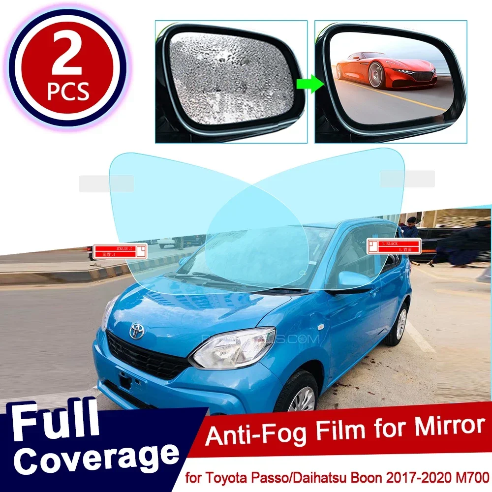 

Full Cover Anti Fog Rainproof Film For Toyota Passo X Moda Daihatsu Boon M700 700 2017-2019 Rearview Mirror Protective Film
