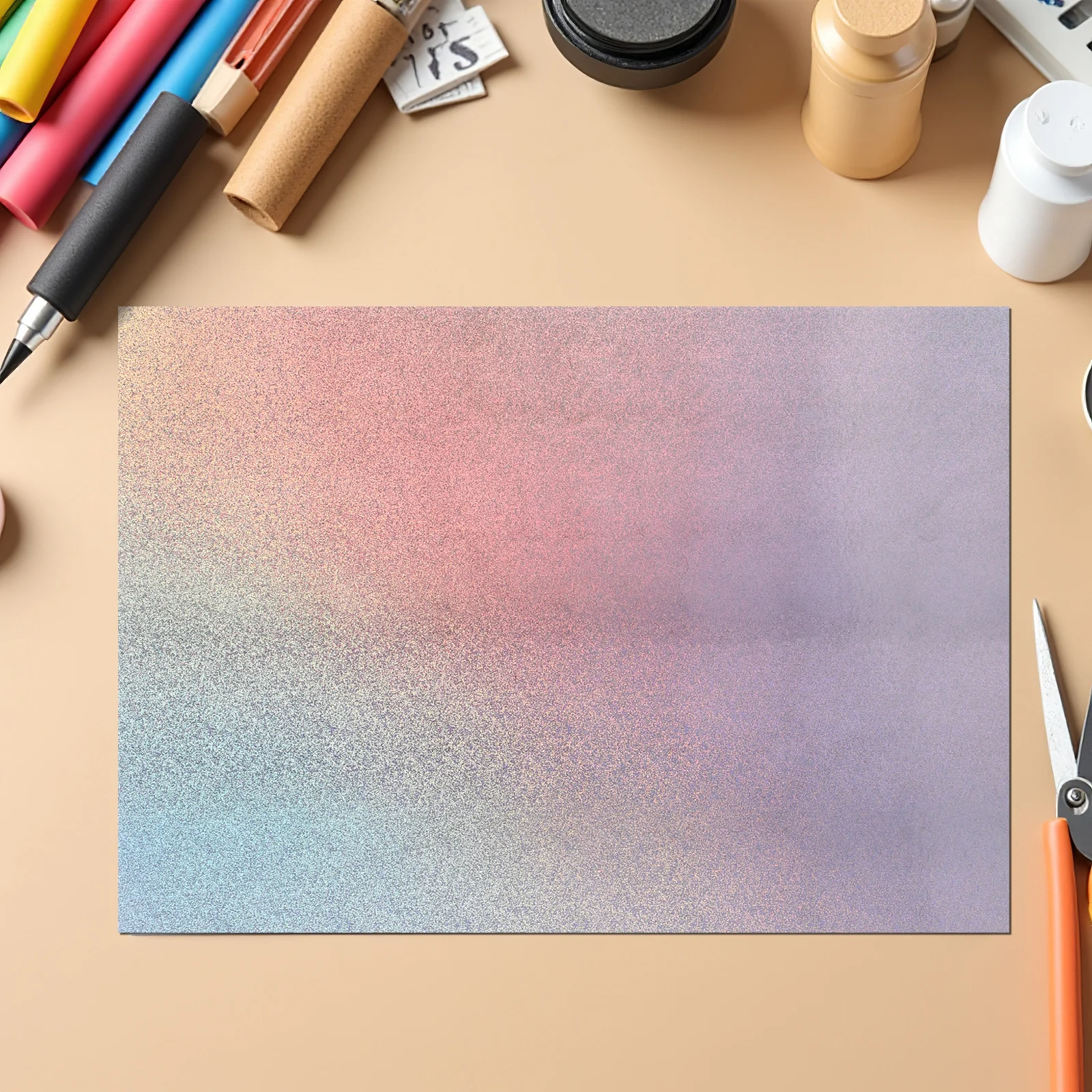 

50Pcs Iridescent Reflective Card Stock Paper for Crafts Christmas Invitations Printing Laser Inkjet Compatible Scrapbook