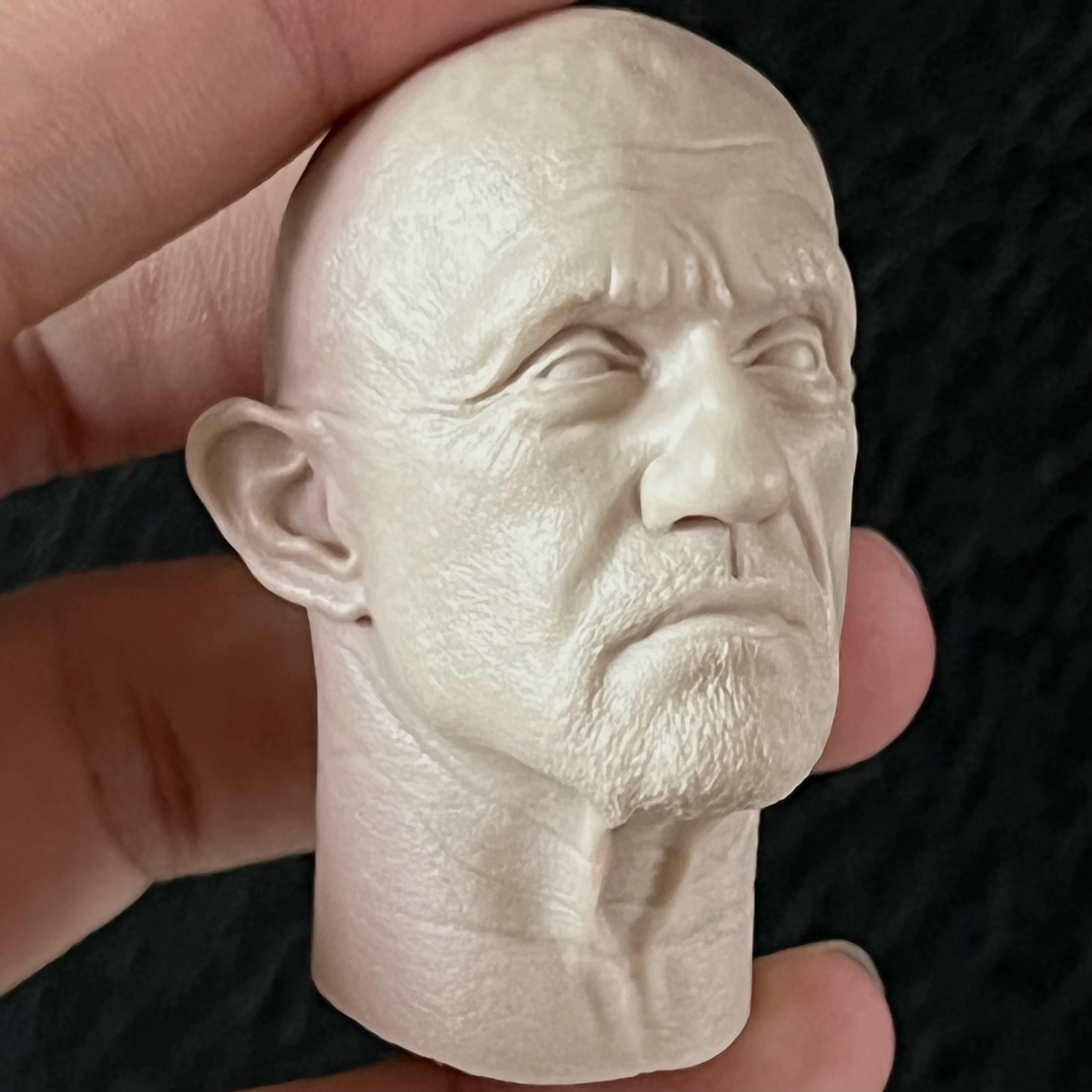 1:6 Cast Resin Figure Jigsaw Puzzle Kit Figure Head (Mike Emmenshott) Unpainted Sculpted Model (50mm)