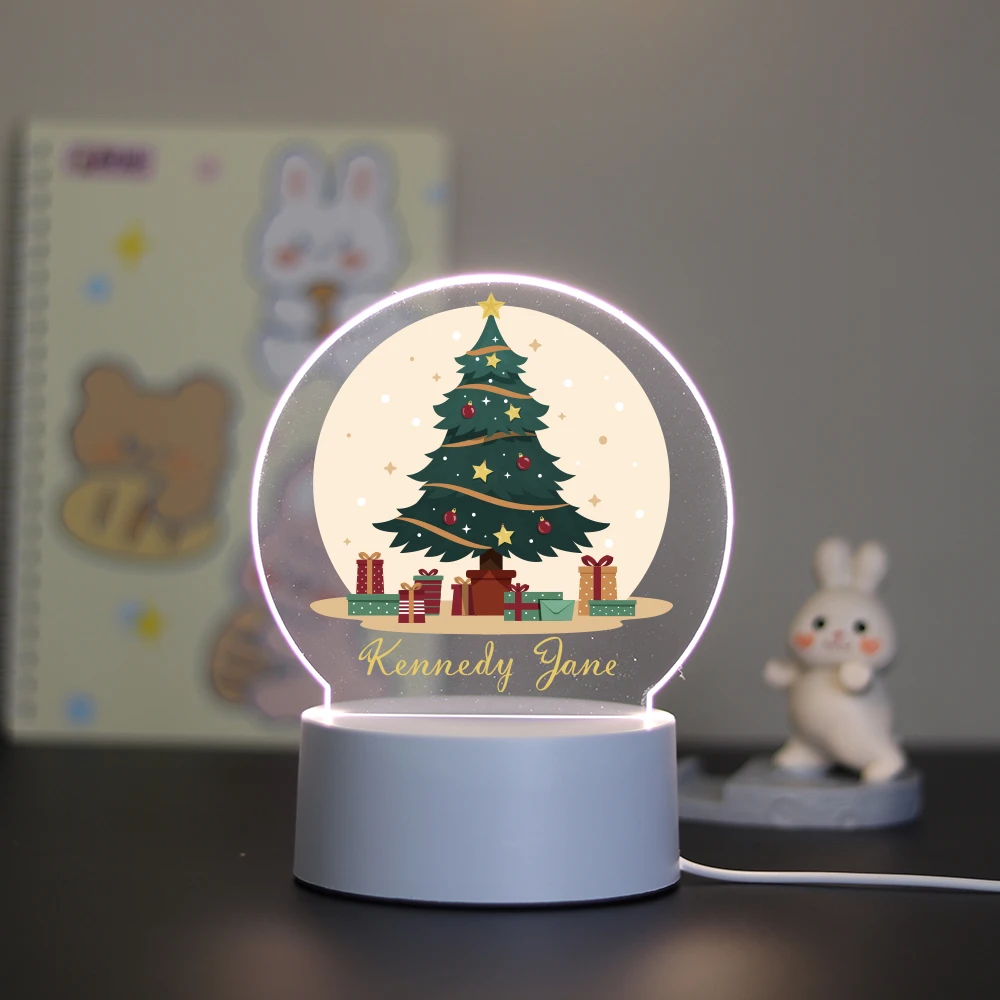 

Personalized Custom Christmas Tree NEW Led Table Lamp Usb Ambient Desk Lamp With Touch Button Children'S Lamp