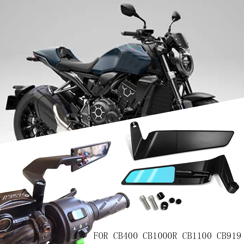 

For CB400 CB1000R CB1100 CB919 motorcycle accessories rearview mirror wind wing side rear view reversing