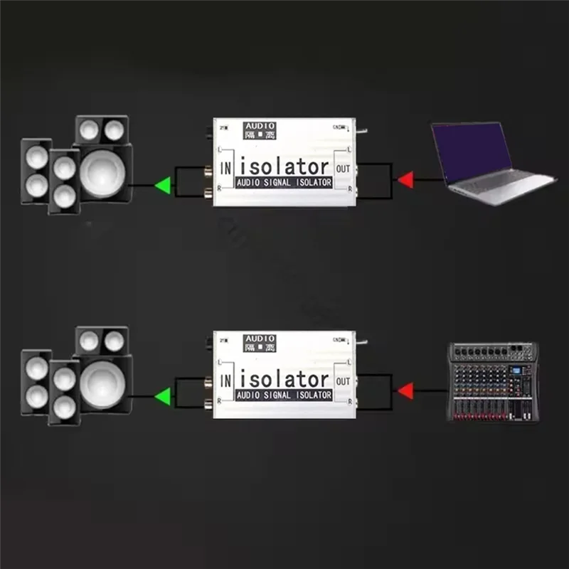 M13K-3,5 Audio-Looping-Isolator, Strom-Sound-Unterdrückung, Rauschunterdrückung unten, gemeinsamer Bodenpassfilter, Audio-Isolator