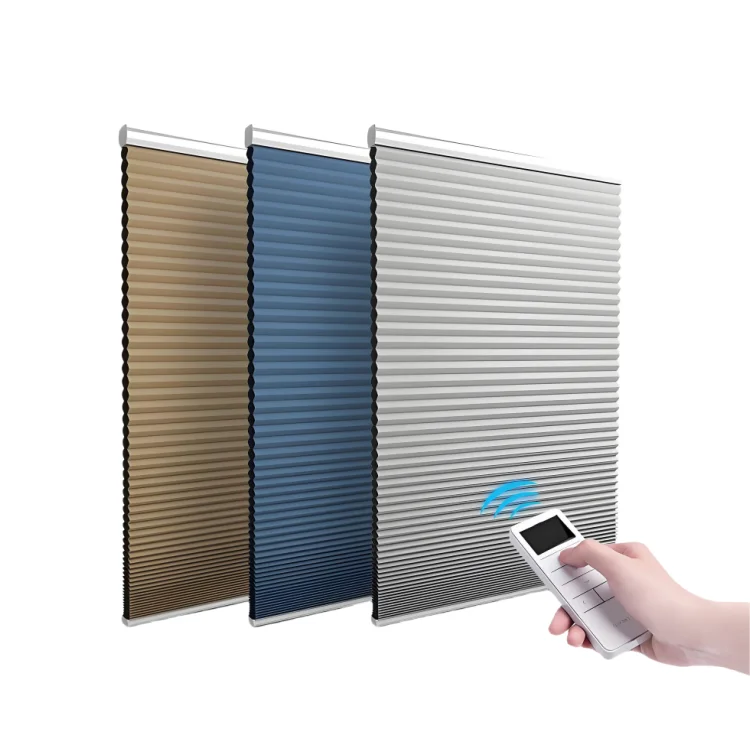 

High Quality Intelligent Smart Electric Honeycomb Curtains Beehive Awning Zigbee Curtain Tuya Shades Blinds for Offices Window