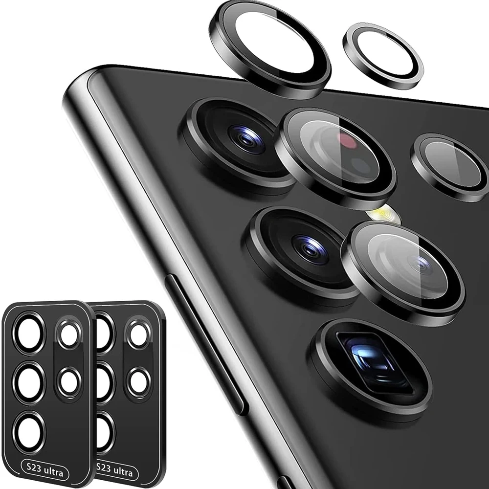 Metal Camera Lens Protector Glass For Samsung S23 S24 Plus Full Cover Leng Protection For Samsung S23 Ultra S24 Glaas