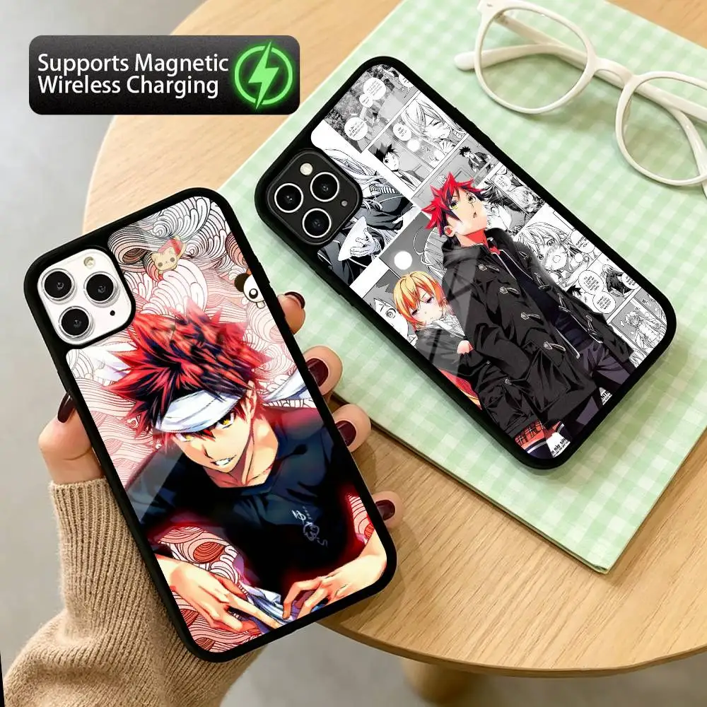 

s-Shokugeki no S-Soma Food Wars! Phone Case For iPhone17,16,15,14,13,12,11 Plus,Pro Supports Magnetic Wireless Charging