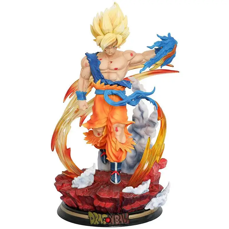 ドラゴンボールZアクションフィギュア,27cm,PVC,孫悟空,スーパーサイヤ人像,オーナメント,ギフト玩具モデル