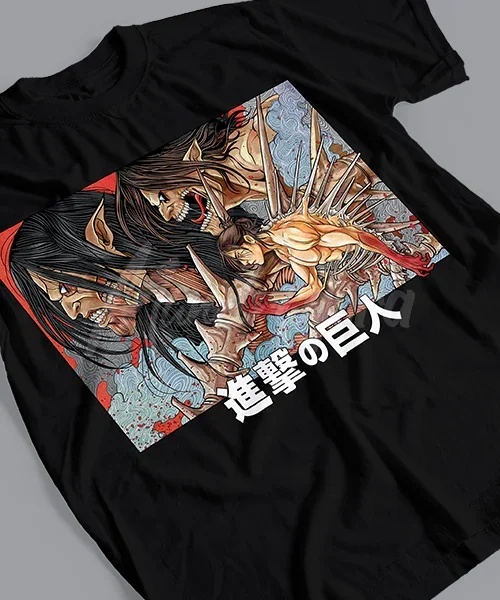 T-shirt for Anime Attack on Titan Eren Titan Fundador Arte Japones