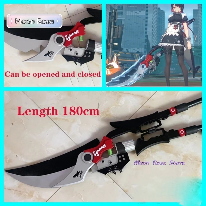 Ellen Joe Weapon Zenless Zone Zero Cosplay Shark Scissors Props Anime Halloween Party Costumes Masquerade Women Game