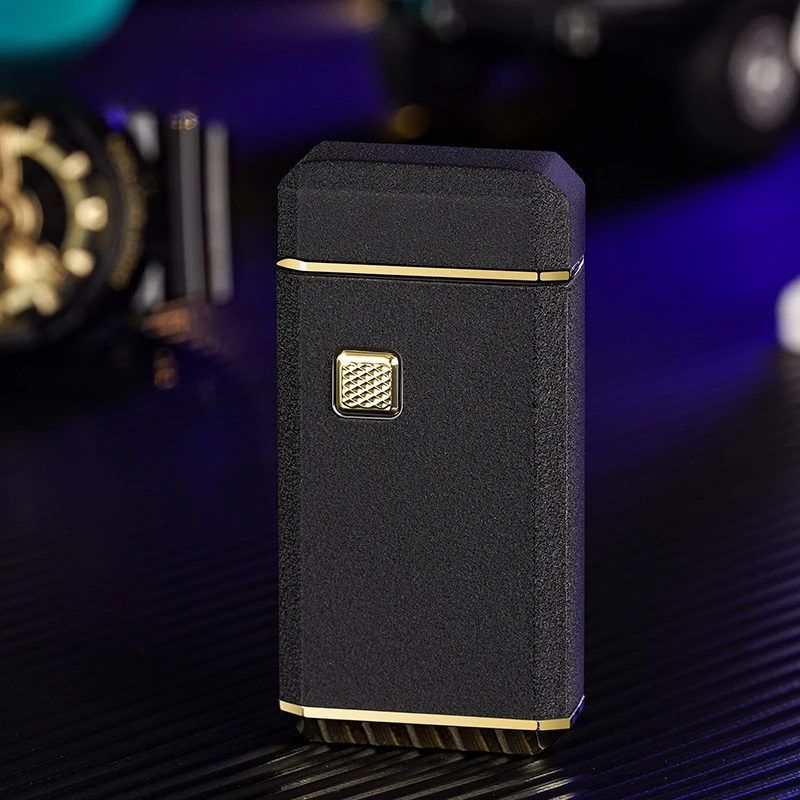 New Push-button Electronic Ignition Kerosene Lighter, Retro High-end Petrol-electric Hybrid Type-C Fast Charging Holiday Gift