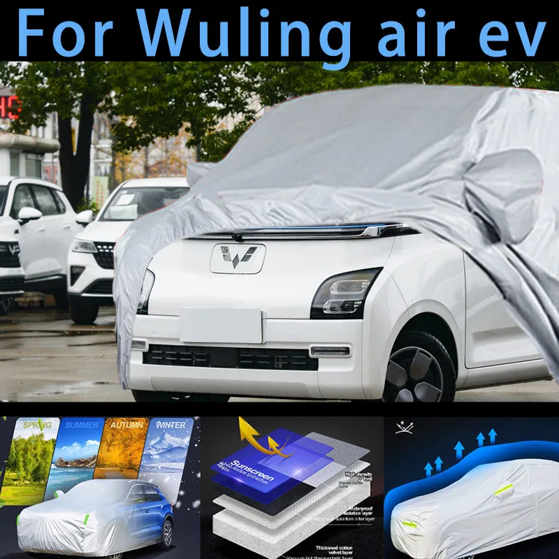 

For Wuling air ev Outdoor Protection Full Car Covers Snow Cover Sunshade Waterproof Dustproof Exterior Car cover protection