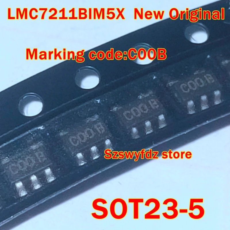 5Pcs to 100Pcs New Original Lmc7211Bim5 Lmc7211Bim5X Sot23-5 Marking Code:C00B Voltage Comparator