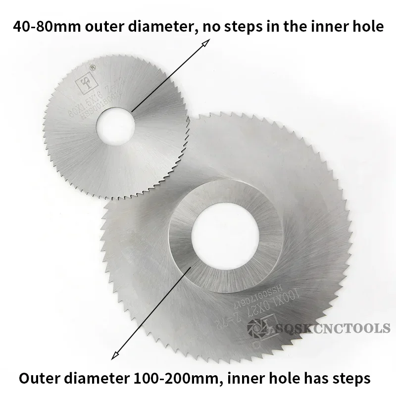 BIESUO HSS Milling Circular Saw Blade 40mm/50mm/60mm/63mm/75mm/80mm/100mm/125mm Circular Saw Slotting Cutter