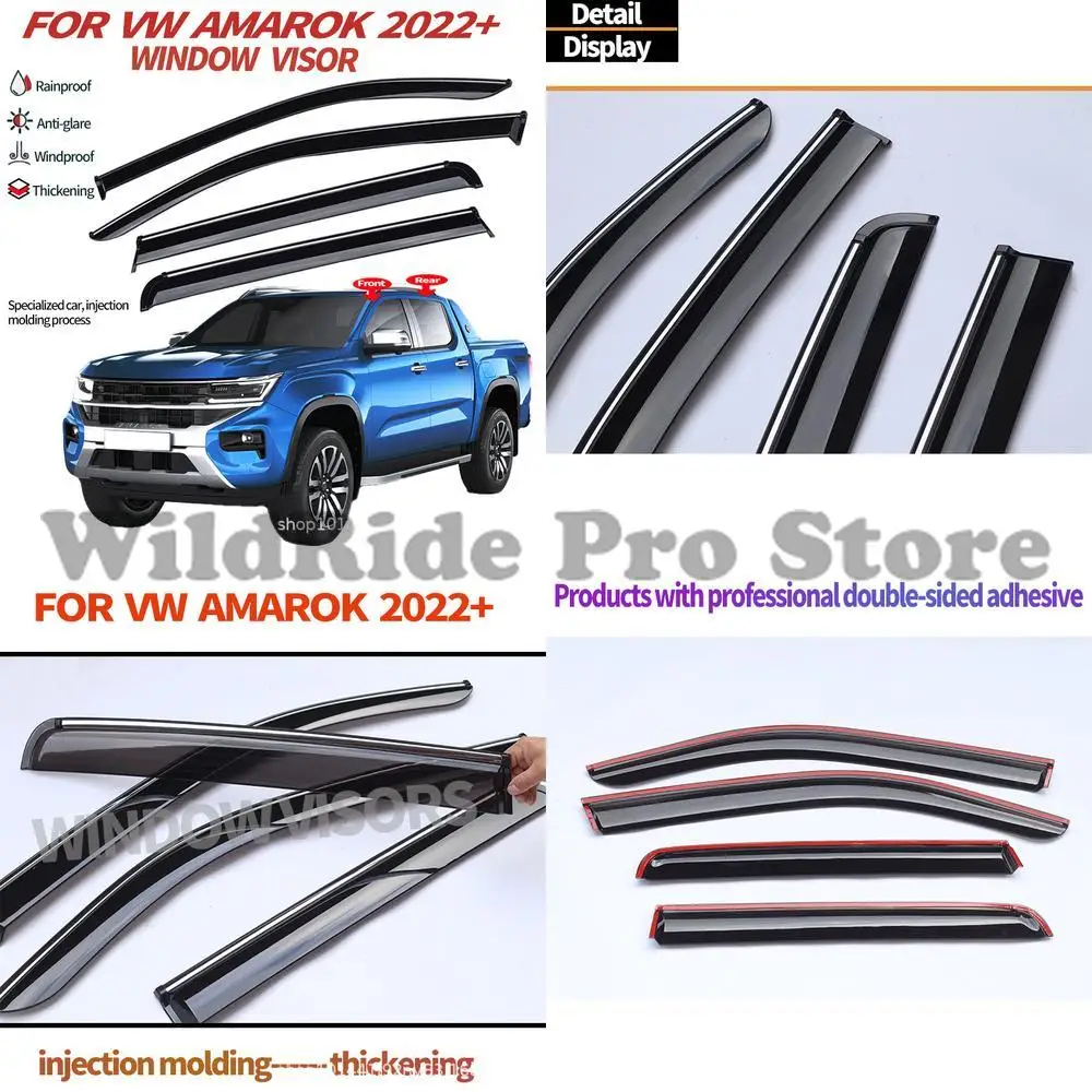 

1 set For VW Amarok 2022-2023 Window Visor Rain Guard Deflector