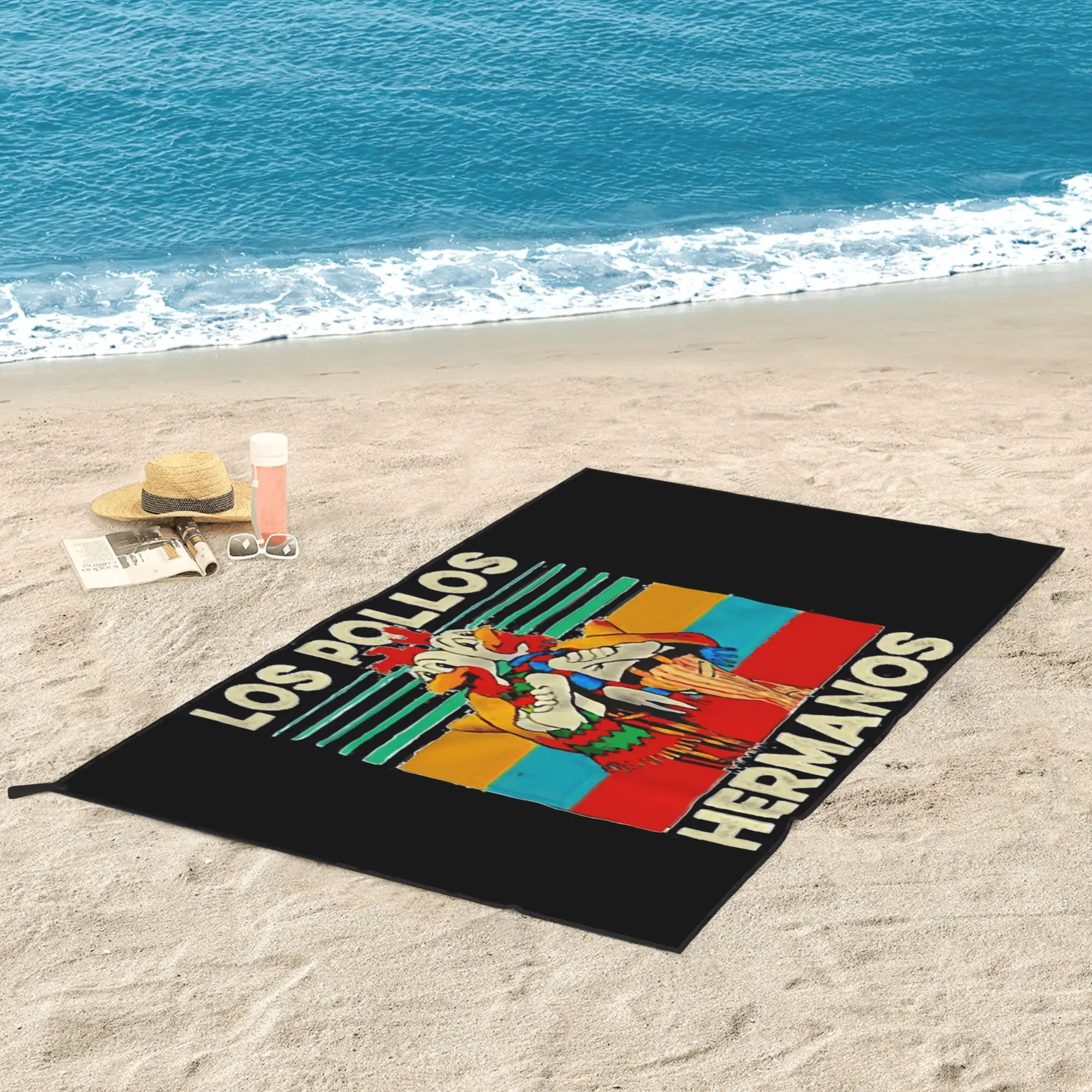 

Пляжное полотенце Breaking Bad Los Pollos Hermanos The Chicken Brothers, мягкое, быстросохнущее, впитывающее, для альпинизма