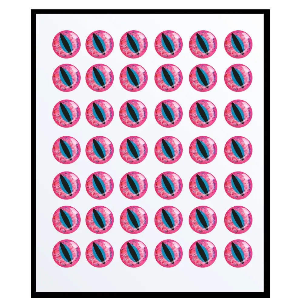 

50pcs Holographic Fishing Lure Eyes 3mm/6mm/9mm/12mm Fake Fish Eyes 5D Fish Eyes Simulation DIY Material Artificial Fish Eyes
