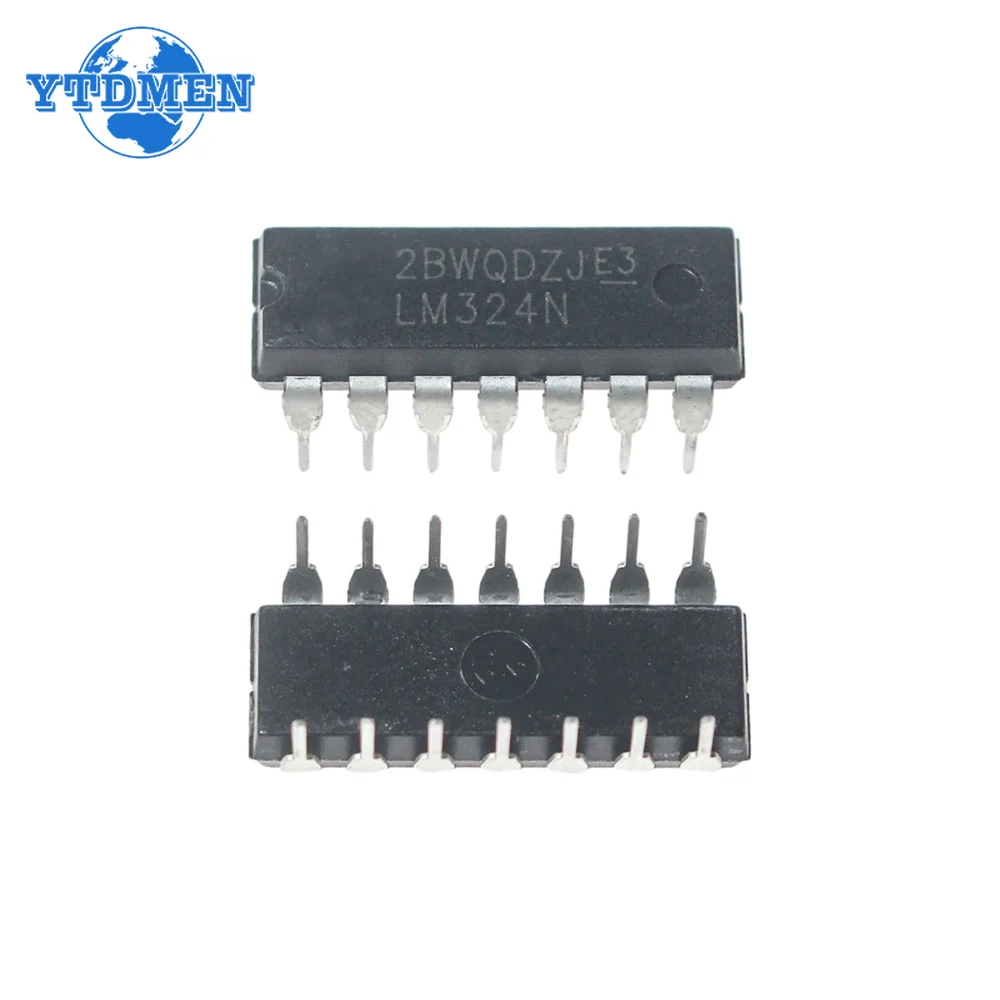 25pcs/box Integrated Circuits LM324N Operational Amplifiers LM324 DIP-14  IC Chip Kit