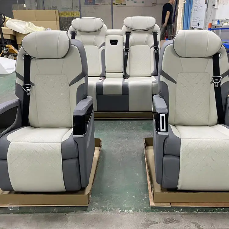 Luxury Universal Car Seat for SUV Van MPV RV Electric Adjustable Recline Heating Massage Ventilation Swivel Seat