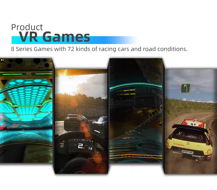 Indoor Commercial Arcade Game Two Players VR Racing Driving Simulator Cockpit Gaming Chair With Steering Wheel