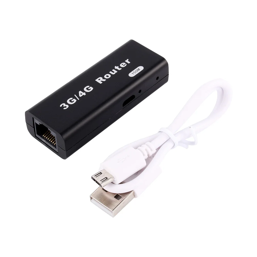 Портативный мини-3G Wi-Fi Wlan Hotspot 150 Мбит/с Высокопроизводительный беспроводной съемный USB-маршрутизатор RJ45 Быстрая скорость Стабильный сигнал Прочный