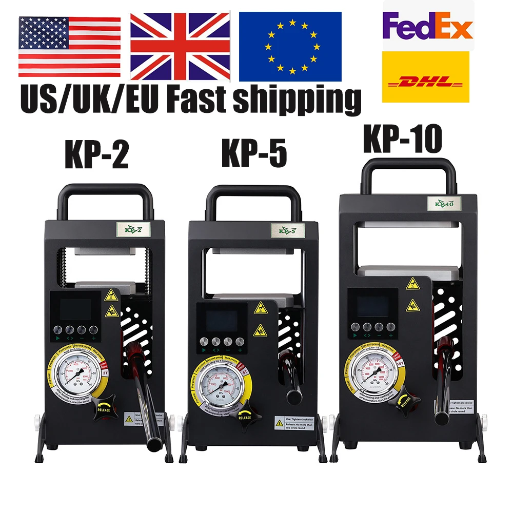 

LTQ KP-2 KP-4 KP-5 KP-10 Rosin Press Machine Dual Heated Plates Embossing Hydraulic Hot Temperature Extractor Hot 2 4 5 10 Tons