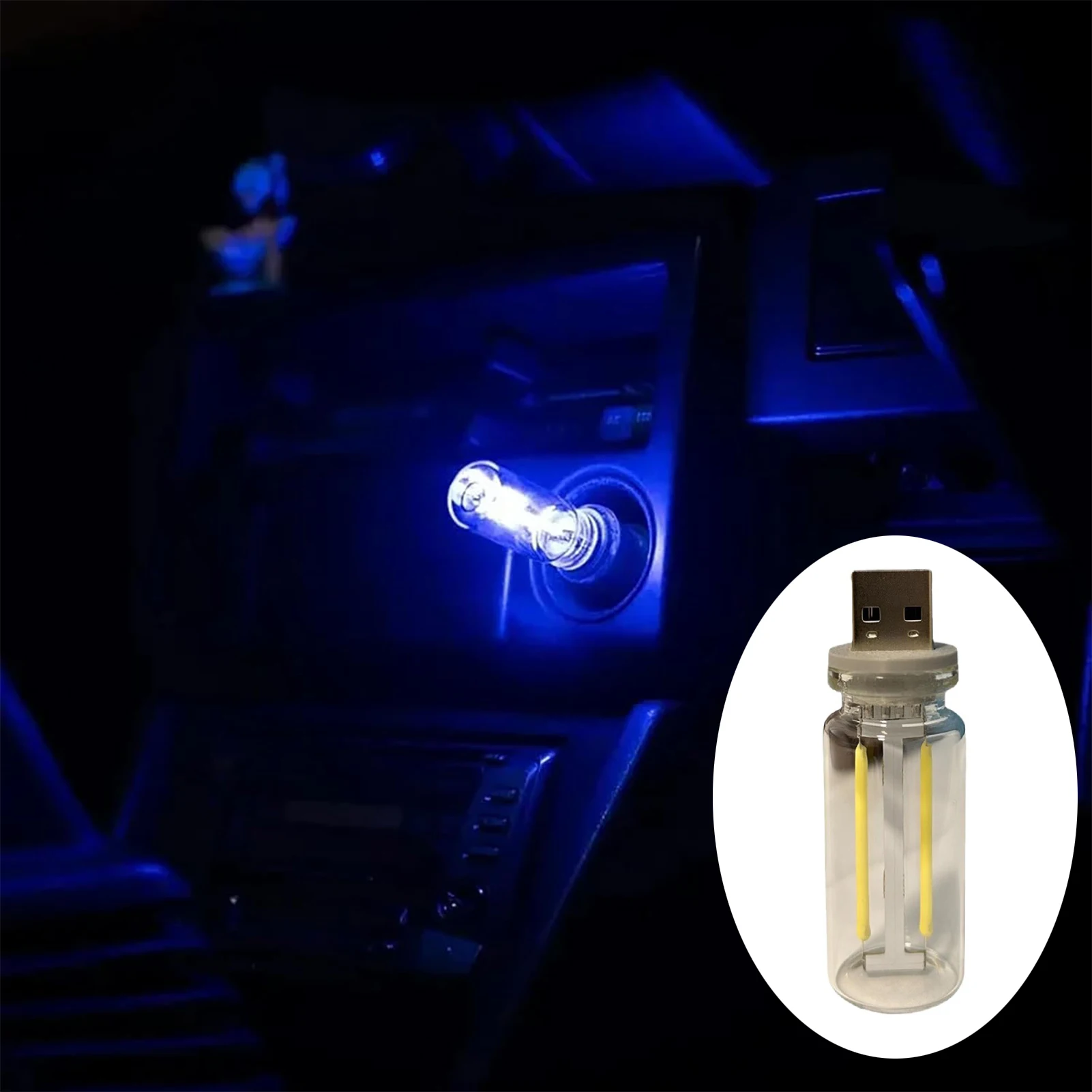 Mini Usb Night Light Led Glass Bottle Touch Light For Bedroom Car Decoration Multi Colored Wandering Night Light For Christmas