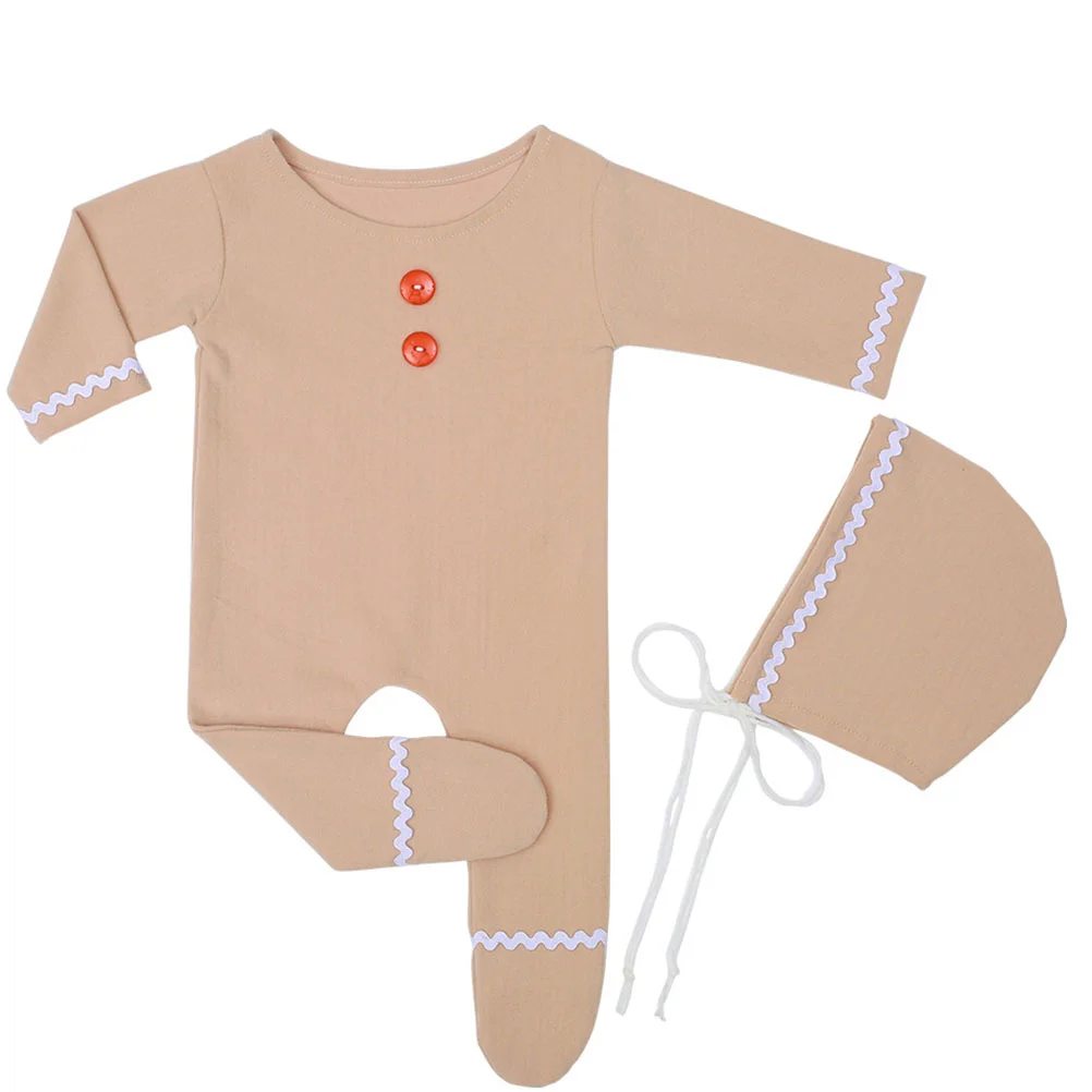 Clothing Two-piece Set Newborn Girl Outfit Baby Romper Blended Long Sleeve Bodysuit