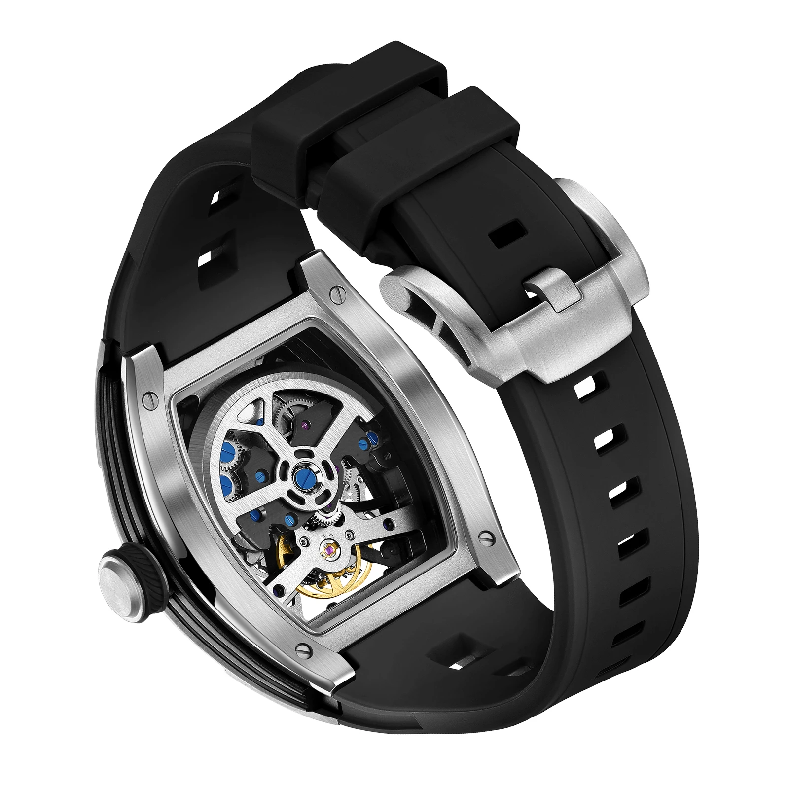 

2026 NEW DANIEL GORMAN Automatic Mechanical Wristwatch Fashion Casual Skeleton Sapphire Stainless Steel Watch for Men
