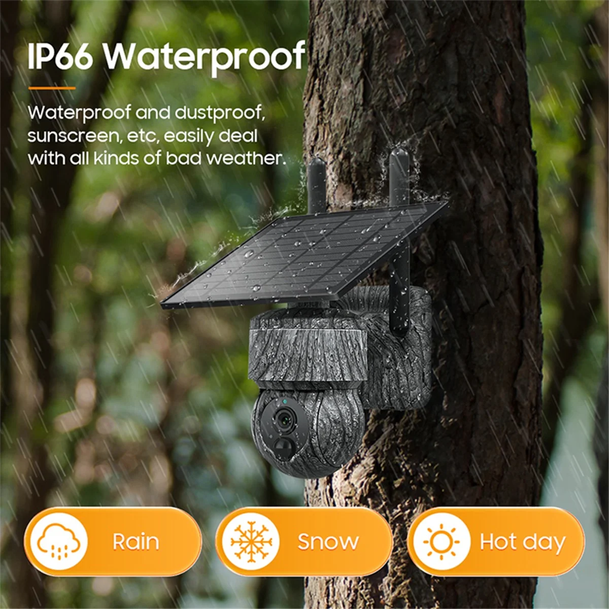 Efficient 5MP 4G SIM Solar PTZ Camera(A)