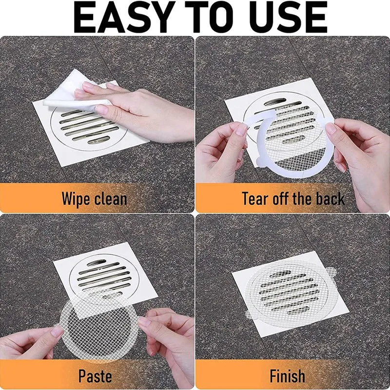 يمكن التخلص منها دش استنزاف الشعر الماسك ، ملصقات شبكة ، الشاشة ، الصفقات العليا ، 30 حزمة