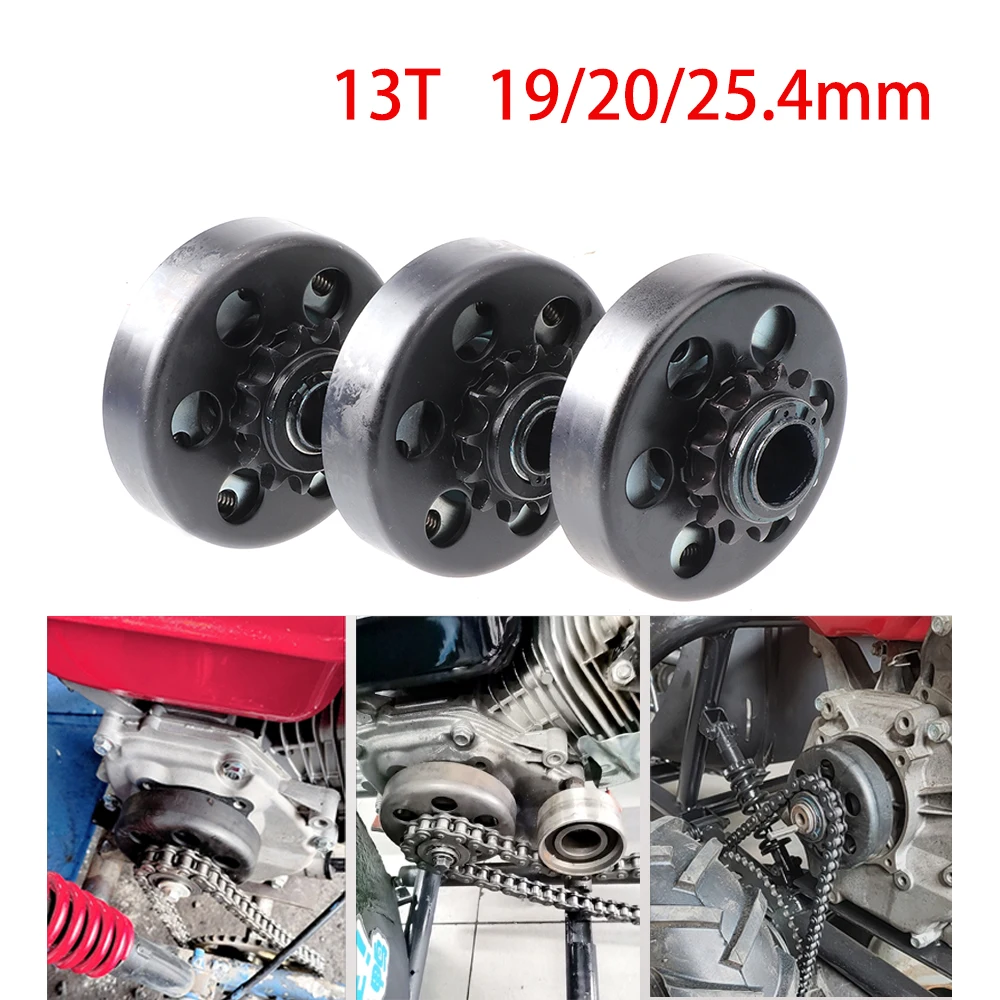 

13T Tooth Centrifugal Automatic Clutch 3/4" 20mm 25.4mm 428 Chain For GO Fun trolley Minibike ATV Kart Clutch Drive Sprocket